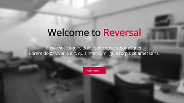 Reversal - Responsive One-Page Template Preview - ThemeForest Responsive Website Template