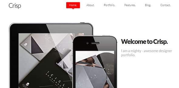 Crisp - Creative Designer Portfolio Preview - ThemeForest Responsive Website Template
