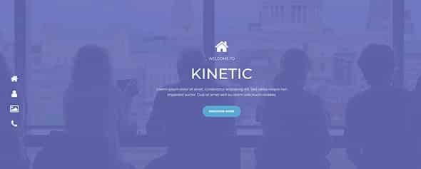 Kinetic - Live View Free HTML Website Template