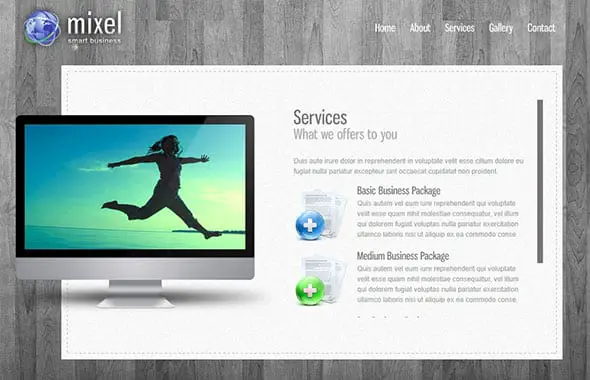 Indonez Theme - HTML - Mixel Simple Website Template