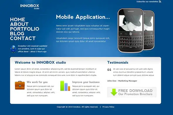 Indonez Theme - HTML - Innobox Simple Website Template