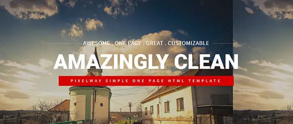 PixelWay Simple One Page Simple Website Template