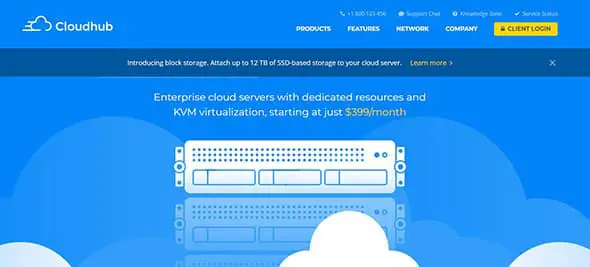 Cloudhub Hosting and Technology HTML Template
