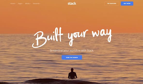 Stack Multipurpose HTML Template HTML Template with Website Builder