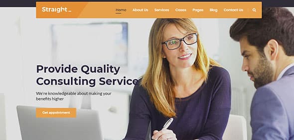 Straight - Business & Consulting HTML Template