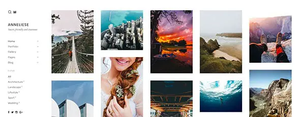 Anneliese - A Photography Simple WordPress Theme