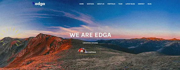Edga - Simple One Page Creative WordPress Theme