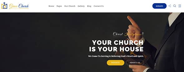 Grace Church - Charity & Church Bootstrap HTML Template