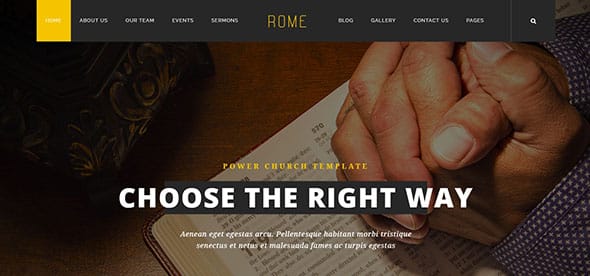 Rome - Church HTML/CSS Template