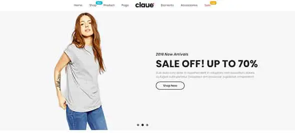 Claue - Ecommerce Website Templates