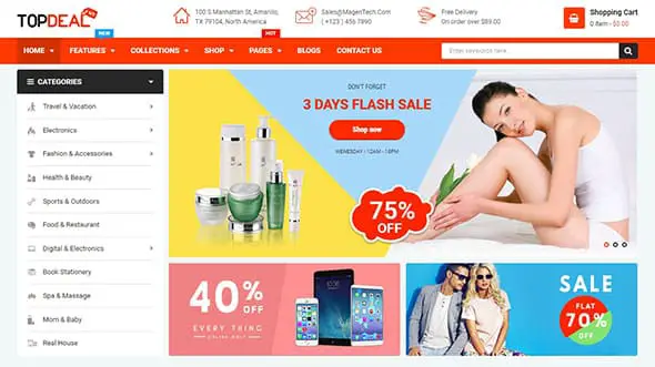 TopDeal - Multipurpose Shopify Theme with Sectioned Drag & Drop