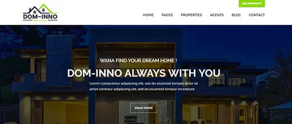 Dominno Real Estate WordPress Theme