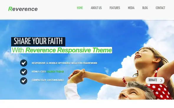 Reverence - Church Responsive WordPress Theme