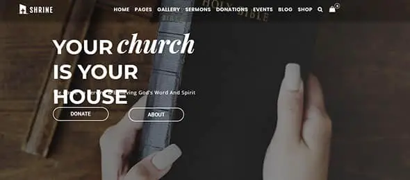 Shrine - A Multipurpose Responsive Church WordPress Theme