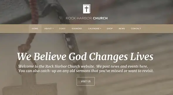Rock Harbor - Church WordPress Theme
