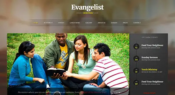 Evangelist _ Church WordPress Theme