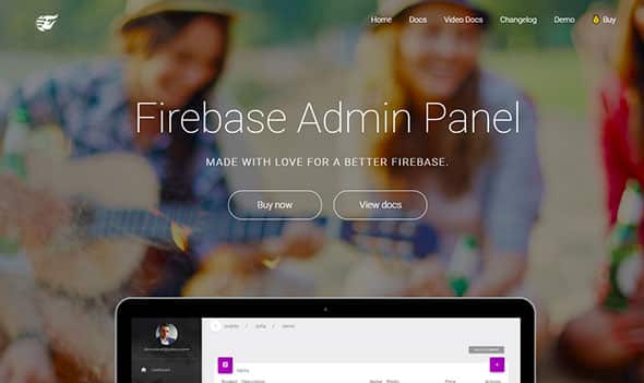 Firebase And Firestore FireAdmin - admin panel console Preview - CodeCanyon