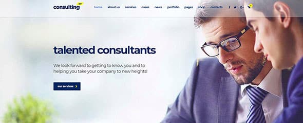 Consulting WP Business Finance wordpress theme