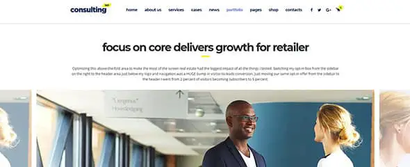 Consulting WP Business Finance theme