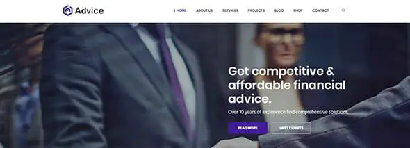 iAdvice - Business Consulting Professional Website Template -