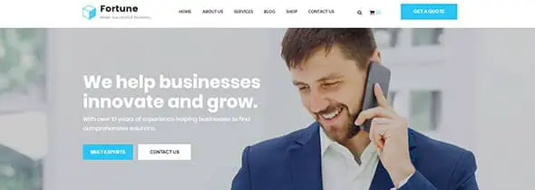 Fortune - Business Consulting Professional Website Template -