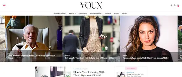 The Voux WordPress Magazine Theme
