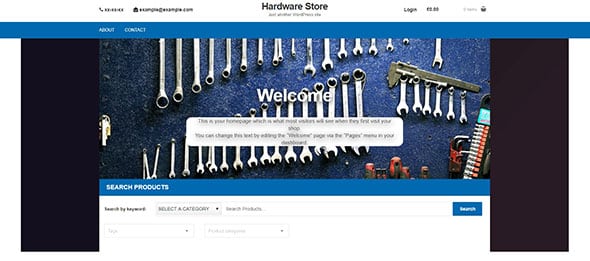 Hardware Store Free eCommerce WordPress Theme