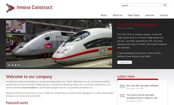 Innova Construct PHP Website Template