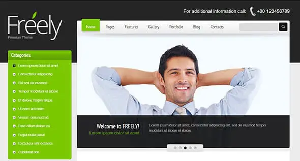 Freely Premium PHP Website Template