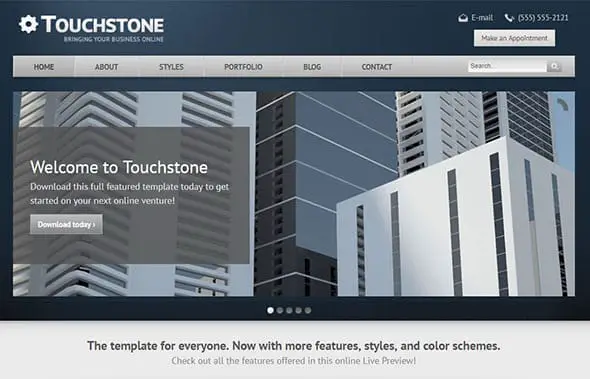 Touchstone - PHP Website Template