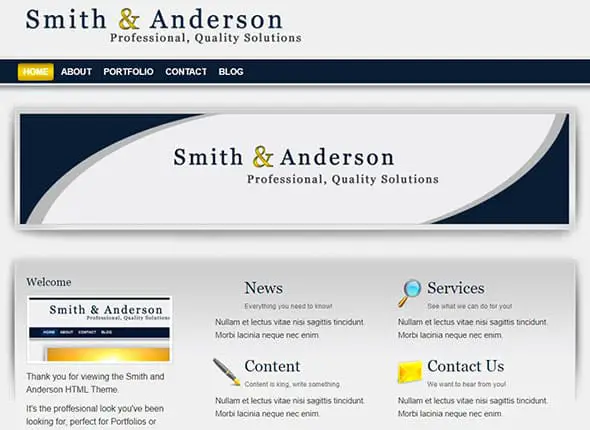 Smith & Anderson _ PHP Website Template