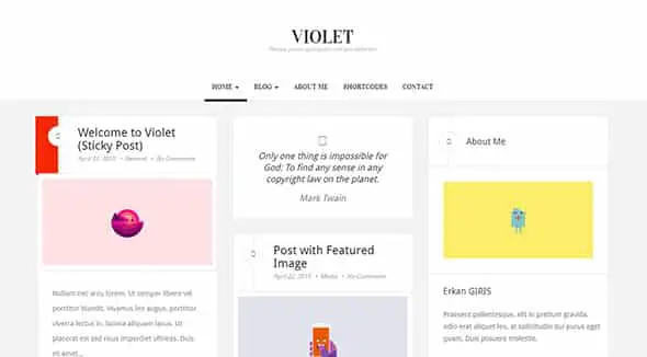 Violet - WordPress Child Theme