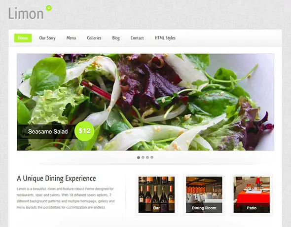 Premium Restaurant Website Template