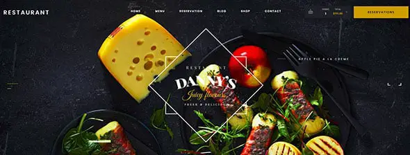 Dannys Restaurant Website Template