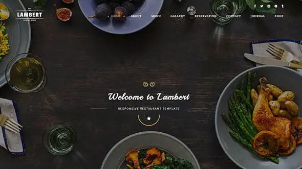 Lambert - Restaurant Website Template