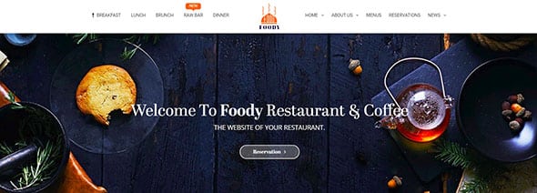 Foddy Restaurant Website Template