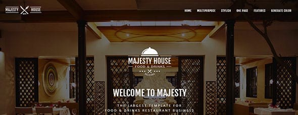 Majesty - Restaurant Website Template