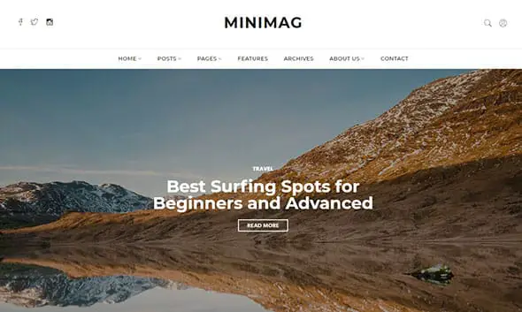 Home - Minimag Website Template for Blog
