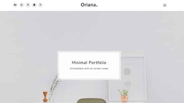Oriana - Website Template for Blog