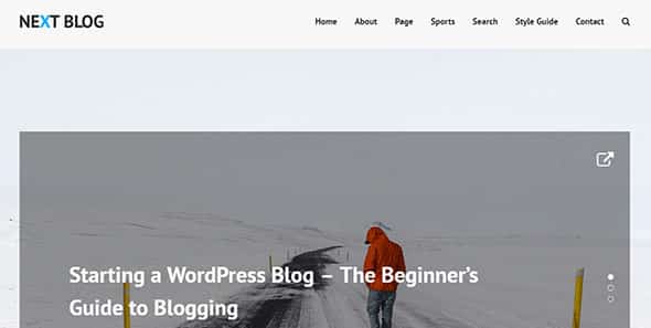 Next Blog Website Template for Blog