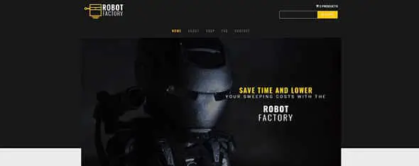 Robot Open Source Website Template