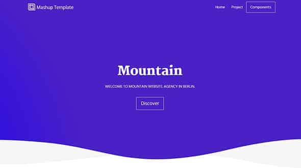 Mountain Open Source Website Template
