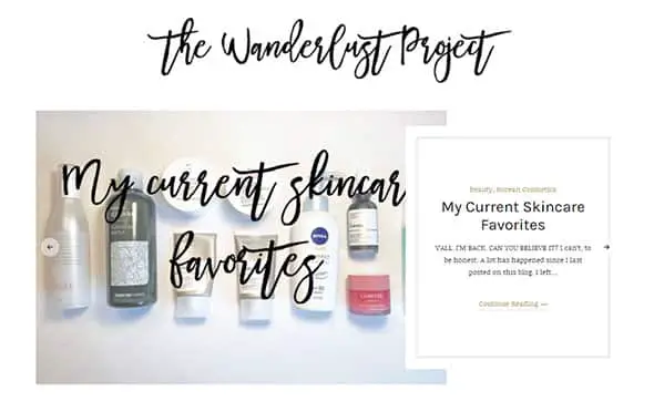 The wanderlust project