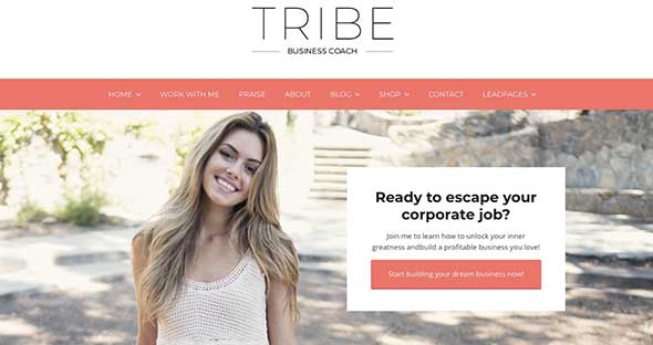 1 Tribe Coach - Feminine Coaching Business WordPress Theme