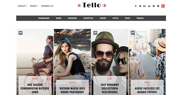 22 Tello - WordPress Magazine:Blog Theme