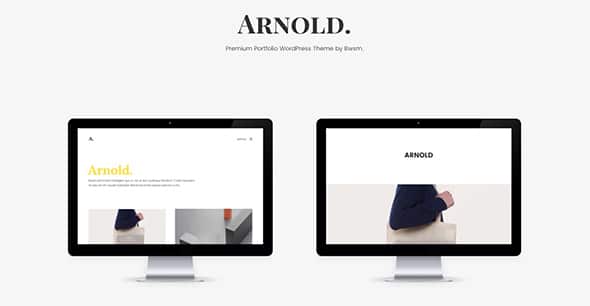 6 Arnold. - Minimal Portfolio WordPress Theme