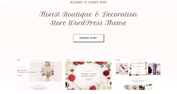 9 Flower Shop - Florist Boutique & Decoration Store WordPress Theme