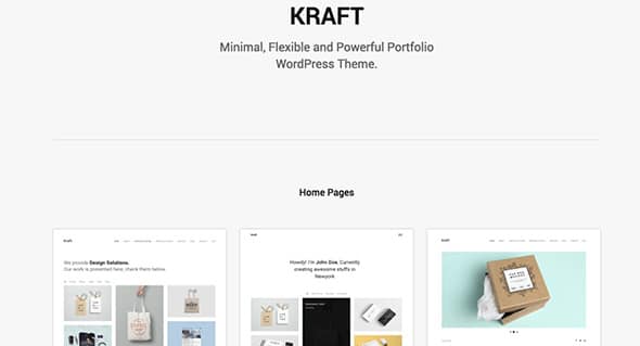 9 Kraft - Minimal Portfolio WordPress Theme