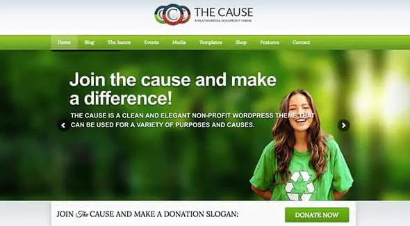 1 The Cause non-profit WordPress themes