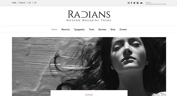 11 Radians | Modern Magazine Theme